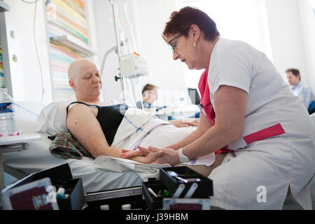 HOSPITAL BEAUTICIAN Stock Photo