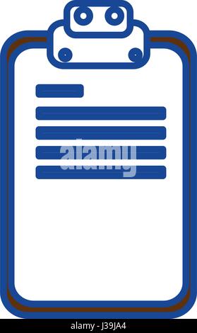 Checlist document sheet Stock Vector