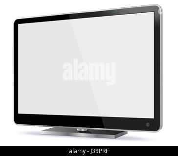 Plasma TV Vector Illustration Stock Vector