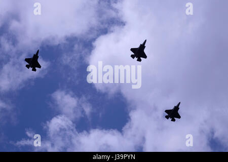 F-35 fighter jets of the Israeli Air Force squadron The Southern Lions ...