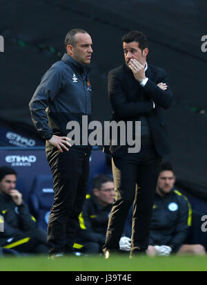 Hull City manager Marco Silva (right) Stock Photo