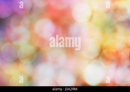 Colorful bokeh of light on black background.