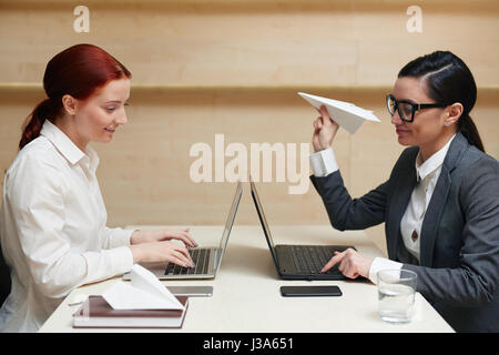 Financial Managers Having Fun in Office Stock Photo