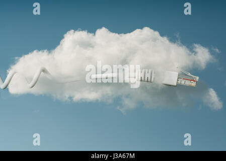 Cloud Computing Concept at sky Stock Photo