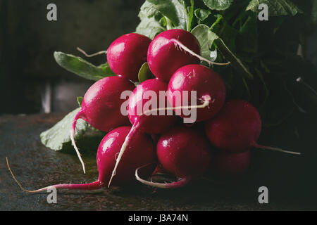 Fresh radish bundle Stock Photo