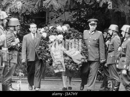 The funeral of Bertolt Brecht, 1956 Stock Photo