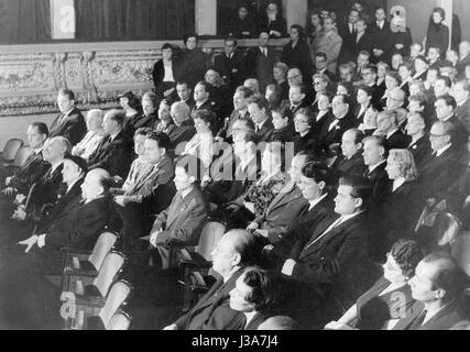 The funeral of Bertolt Brecht, 1956 Stock Photo