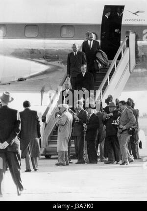 Konrad Adenauer during his visit to Moscow, 1955 Stock Photo - Alamy