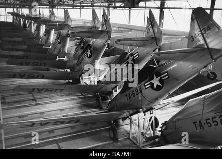 Aircrafts of the Bundeswehr in Erding, 1956 Stock Photo