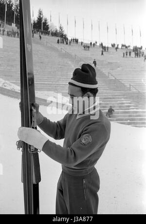 Four Hills Tournament 1963/64: individual jumping in Innsbruck, 1964 Stock Photo