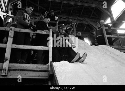 Four Hills Tournament 1963/64: individual jumping in Innsbruck, 1964 Stock Photo