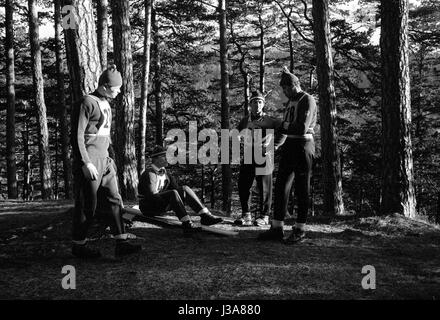 Four Hills Tournament 1963/64: individual jumping in Innsbruck, 1964 Stock Photo