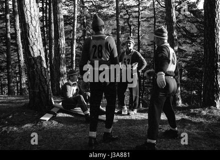 Four Hills Tournament 1963/64: individual jumping in Innsbruck, 1964 Stock Photo