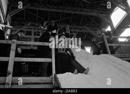 Four Hills Tournament 1963/64: individual jumping in Innsbruck, 1964 Stock Photo