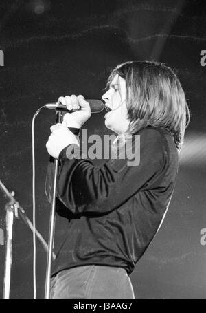 Appearance of Black Sabbath at a rock festival in Munich, 1970 Stock Photo