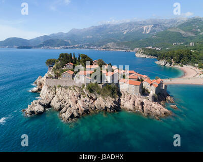 Sveti Stefan island in Budva, Montenegro Stock Photo