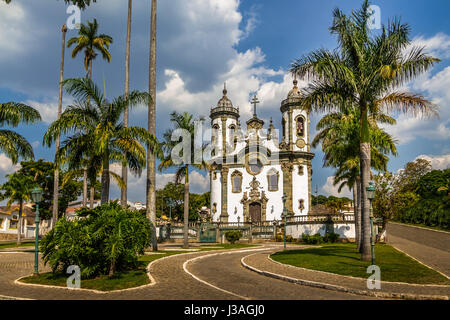 Sao Francisco de Assis Church - Sao Joao Del Rei, Minas Gerais, Brazil Stock Photo
