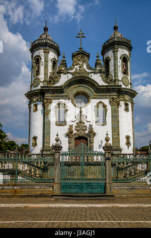 Sao Francisco de Assis Church - Sao Joao Del Rei, Minas Gerais, Brazil Stock Photo