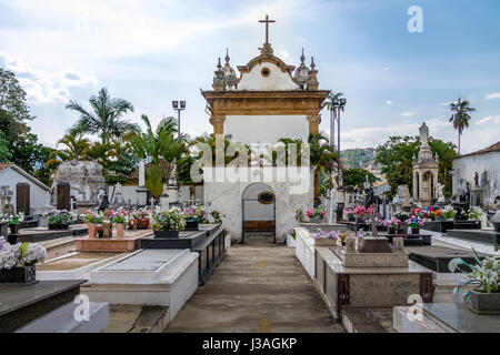 Sao Francisco de Assis Church Cemetery - Sao Joao Del Rei, Minas Gerais, Brazil Stock Photo
