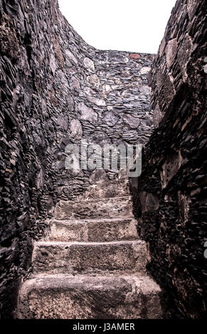 Stairs in Castillo de San Miguel, Garachico, Island Tenerife, Canary Islands, Spain Stock Photo