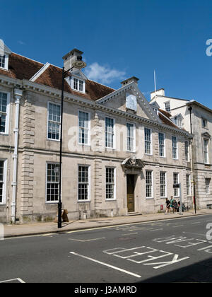 Newcastle House (an extension to Lewes Country Crown Court Building), Lewes High Street, East Sussex, England, UK. Stock Photo