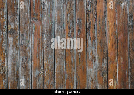 Old wood door and cracked painted texture background Stock Photo