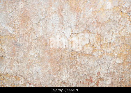 Cracked paint texture wall, close up Stock Photo
