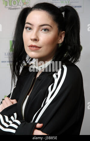 Bala Cynwyd, PA, USA. 5th May, 2017. Bishop Briggs visits Radio 104.5 performance studio in Bala Cynwyd, Pa on May 5, 2017 Credit: Star Shooter/Media Punch/Alamy Live News Stock Photo