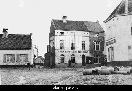 Evere Ancienne maison communale Stock Photo