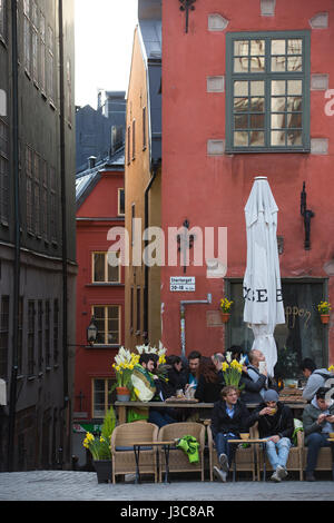 Stortorget public square in Gamla Stan, the old town and historical centre of Stockholm, Sweden, Europe Stock Photo