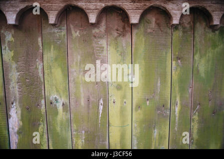 Green wooden old plank texture as background. Stock Photo