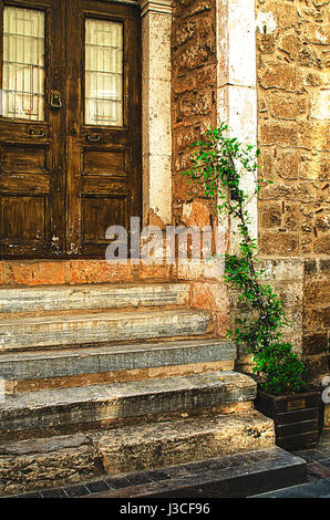 Old city street. Kaleici, Antalya, Turkey Stock Photo