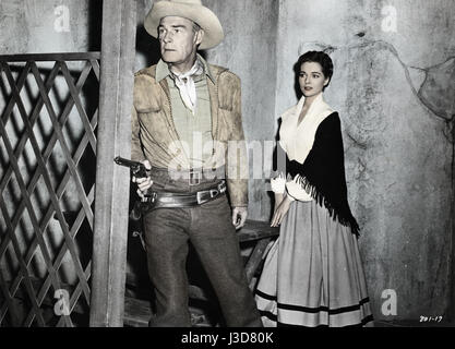 Cavalier traqué, le Riding Shotgun  Year: 1954 USA Randolph Scott, Joan Weldon  Director: André De Toth Stock Photo