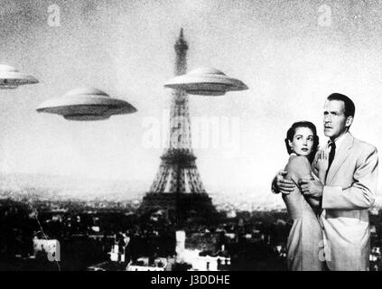 Earth vs. the Flying Saucers  Year: 1956 USA Director: Fred F. Sears Hugh Marlowe, Joan Taylor Stock Photo