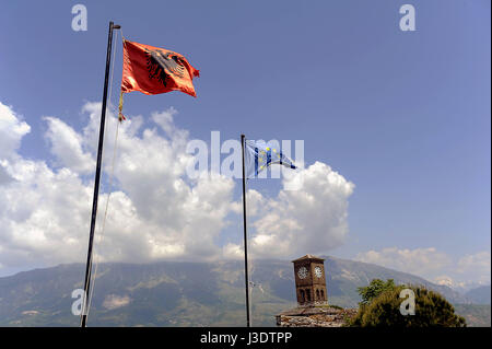 ALBANIA. Gjirokaster. 2011. Gjirokaster Castle Stock Photo