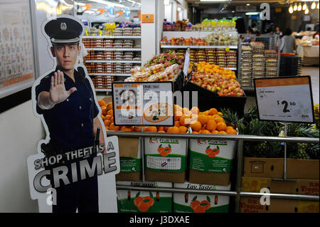 Singapore, Republic of Singapore, Asia, Shop theft is a crime Stock Photo