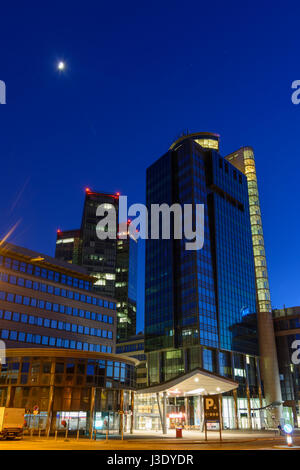 Wienerberg City: Business Park Tower, Vienna Twin Tower, Wien, Vienna, 10. Favoriten, Wien, Austria Stock Photo