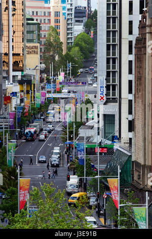 Queen Street, Auckland, New Zealand Stock Photo