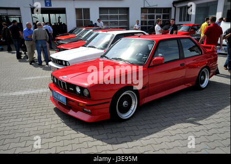 E30 BMW M3s at a car meet near Munich Stock Photo