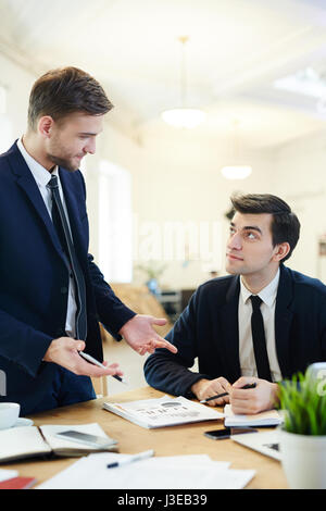 Analyzing financial data Stock Photo