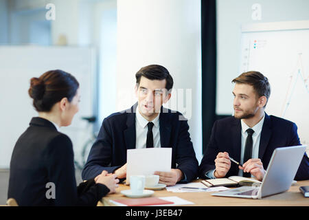 Meeting of co-workers Stock Photo