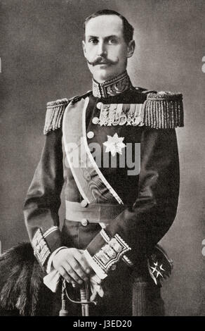 Haakon VII, 1872 – 1957, known as Prince Carl of Denmark until 1905. Danish prince who became the first king of Norway after the 1905 dissolution of the union with Sweden.  From Hutchinson's History of the Nations, published 1915.