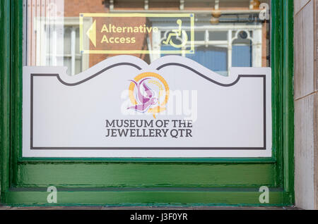 Museum of The Jewellery Quarter in Vyse Street, Hockley, Birmingham Stock Photo