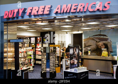 Miami Florida International Airport MIA,shopping shopper shoppers shop shops market markets marketplace buying selling,retail store stores business bu Stock Photo