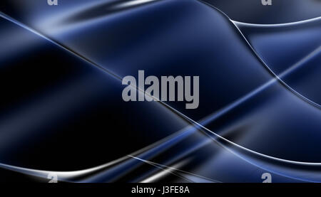 Blue abstract waving lines background Stock Photo
