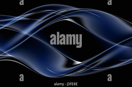 Blue abstract waving lines background Stock Photo