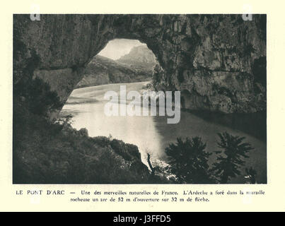 G. L. Arlaud recueil Vals Saint Jean Le Pont d'Arc Stock Photo