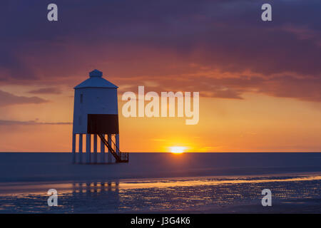 The lower stilted lighthouse at Burnham on sea, Somerset Stock Photo