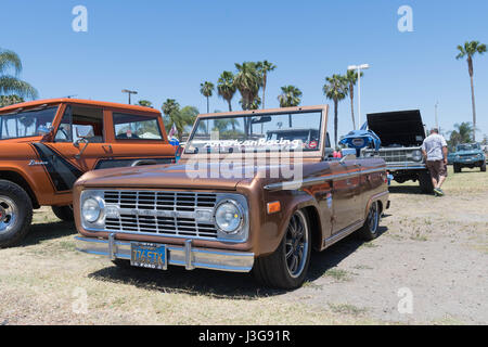 Buena Park, USA - April 30, 2017: Ford Bronco on display during the Fabulous Fords Forever Stock Photo