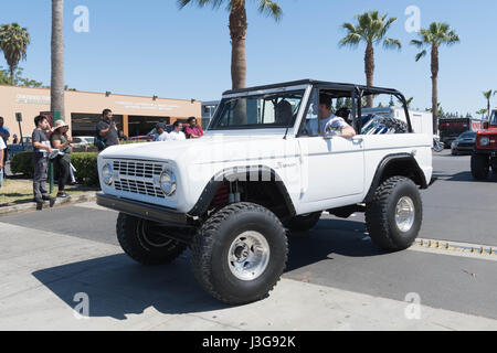 Buena Park, USA - April 30, 2017: Ford Bronco on display during the Fabulous Fords Forever Stock Photo